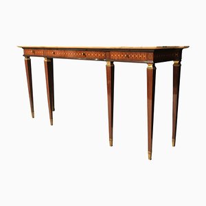 Italian Mid-Century Modern Bronze-Mounted Console Table by Paolo Buffa