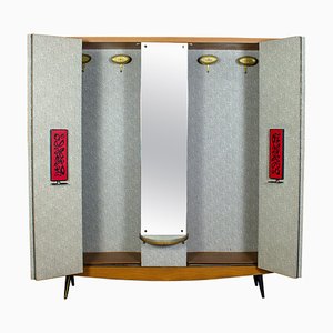 Armoire d'Entrée Mid-Century avec Miroir par Umberto Mascagni, Italie