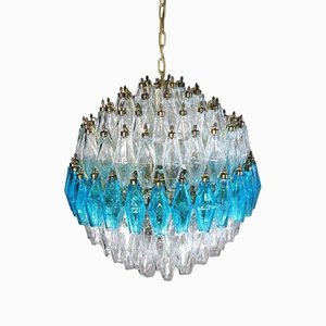 Spherical Poliedri Pendant Lamp in Murano Glass
