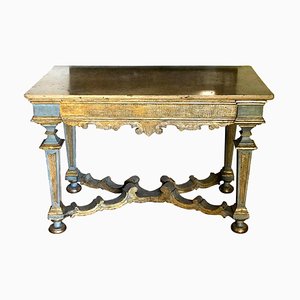 17th Century Italian Painted and Parcel-Gilt Console Table