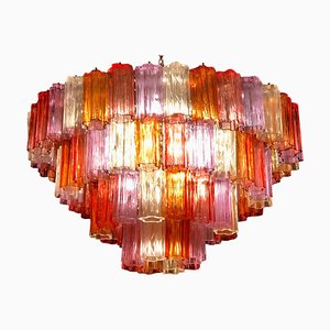 Lustre Tronchi Mid-Century Multicolore en Verre de Murano