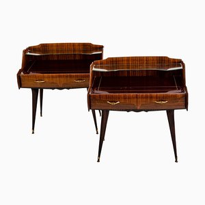 Mid-Century Italian Nightstands in the Style of Paolo Buffa, 1950s, Set of 2