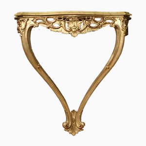 French Lacquered and Silvered Console Table