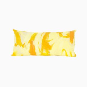 Yellow Two Hue Painted Rectangle Pillow by Naomi Clark for Fort Makers