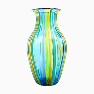 Mehrfarbige Vase aus geblasenem Muranoglas von Urban für Made Murano Glas, 2019