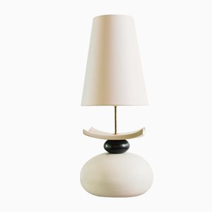 Lampe en Céramique avec Galet, 1970s