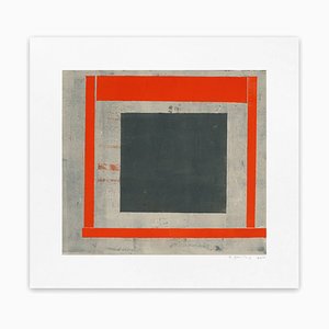 Slate Red Ash 2, Abstract Print, 2013