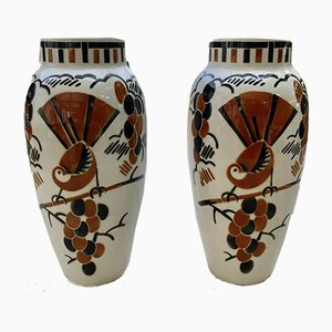 Vintage French Vase from Luneville, 1930s