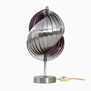 Lampe de Bureau Kinetic Spirales en Acier et Aluminium par Henri Mathieu