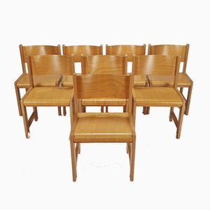 Birchwood Dining Chairs, 1980s, Set of 8