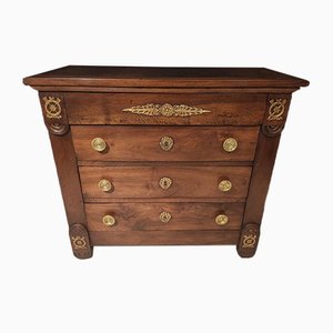 Small Empire Style Mahogany Chest of Drawers