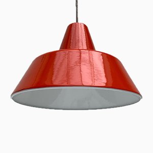 Lampada a sospensione Mid-Century di Emaille Amatur per Louis Poulsen, Danimarca