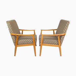 Mid-Century Sessel, Tschechoslowakei, 1970er, 2er Set