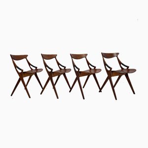 Model 71 Chairs by Arne Hovmand Olsen for Mogens Kold, Set of 4