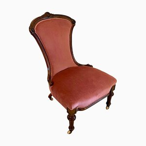 Antique Victorian Walnut Lady's Chair