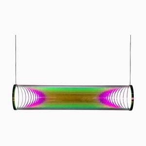 Pink-grüne Iris Tube von Sebastian Scherer