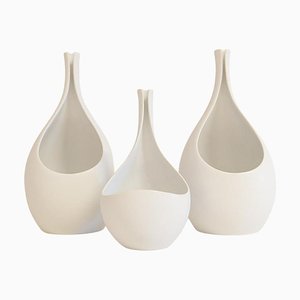 Ceramic Collection of Pungo Vases by Stig Lindberg for Gustavsberg, 1950s, Set of 3