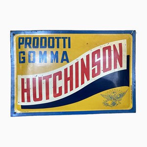 Antique Tin Sign Hutchinson, 1920s