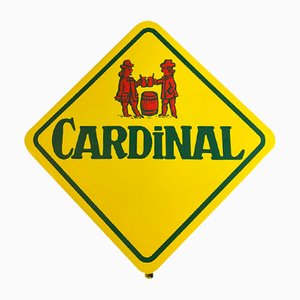 Vintage Enamel Cardinal Sign