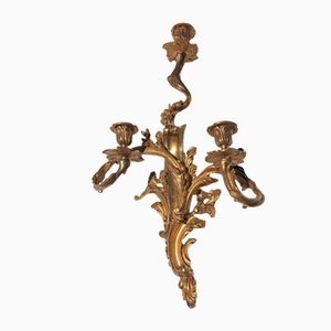 Bronze Gold Plated Candleholders, Set of 2