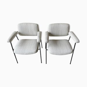 CM197 Armchairs with Looped Wool by Pierre Paulin, Set of 2