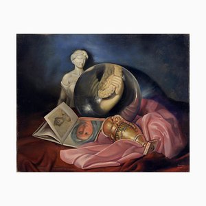Maximilian Ciccone, La lente e l'arte, óleo sobre lienzo