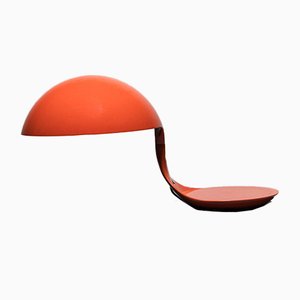 Lampada da tavolo arancione di Elio Martinelli per Martinelli Luce, anni '60