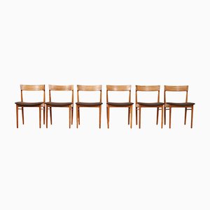 Modell 39 Stühle aus lackiertem Palisander Henry Rosengren Hansen für Brande Mobel Industry, 1960er, 6er Set