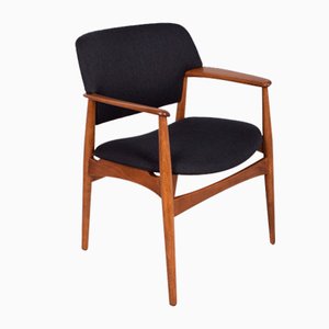 Mid-Century Armchair by A. B. Madsen & E. Larsen for Fritz Hansen, 1960s