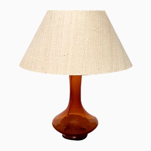 Dänische Mid-Century Tischlampe aus Glas von Holmegaard