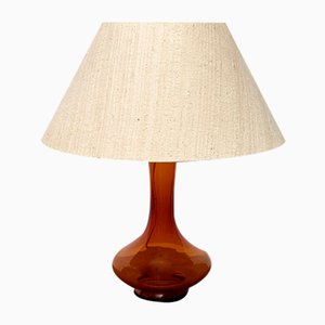 Mid-Century Danish Glass Table Lamp from Holmegaard