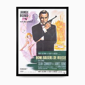 French James Bond 007 from Russia with Love Release Poster, 1963