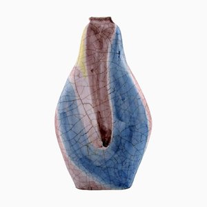 Vase aus glasierter Keramik von Marcello Fantoni, Italien, 1960er