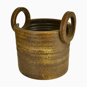 Grand Cache-Pot à Deux Poignées en Céramique de Mobach