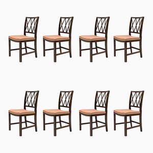 Mahogany Dining Chairs by Ole Wanscher, Set of 8