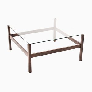 Architectural Brazilian Rosewood Coffee Table