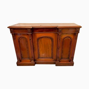 19th Century Antique Victorian Mahogany Breakfront Sideboard