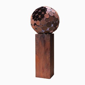 Outdoor Fire Pit, Globe with Pedestal, 2021