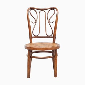 Bentwood Chair in Rattan and Wood, 1940s