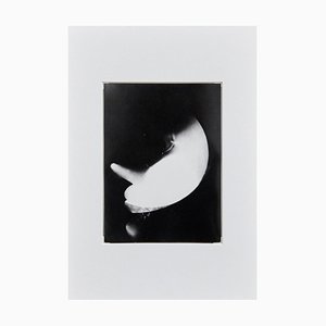 Self Portrait Black and White Photogram by Moholy-Nagy