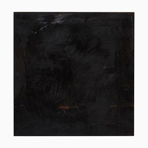 Adrian, Pintura abstracta contemporánea sobre madera, 2017