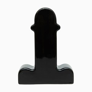 Schwarze Limited Edition Prototyp 2/8 Shiva Vase von Ettore Sottsass