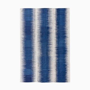 Blue Wool Kilim Rug