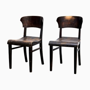 Wooden Chairs in Style of Rockhausen, 1925, Set of 2