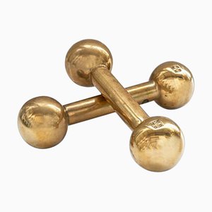 Brass & Gloss Dumbbell by Peter Ghyczy