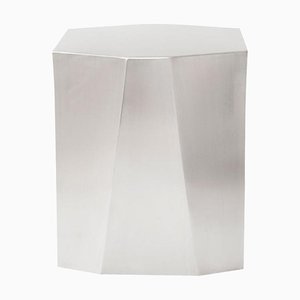 Katy Stainless Steel Sculptural Table by Adolfo Abejon
