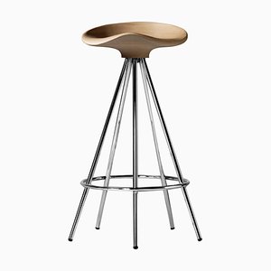 Pepe Cortes Contemporary Jamaica Steel Wood Stool for BD Barcelona