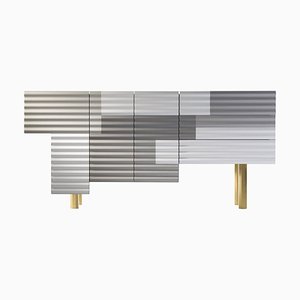 Großer Summer Modell B Shanty Schrank aus MDF, Glas & Aluminium von Doshi Levien