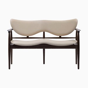 48 Sofa or Bench in Wood and Leather by Finn Juhl
