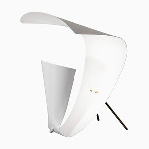 Mid-Century Modern White B201 Desk Lamp by Michel Buffet